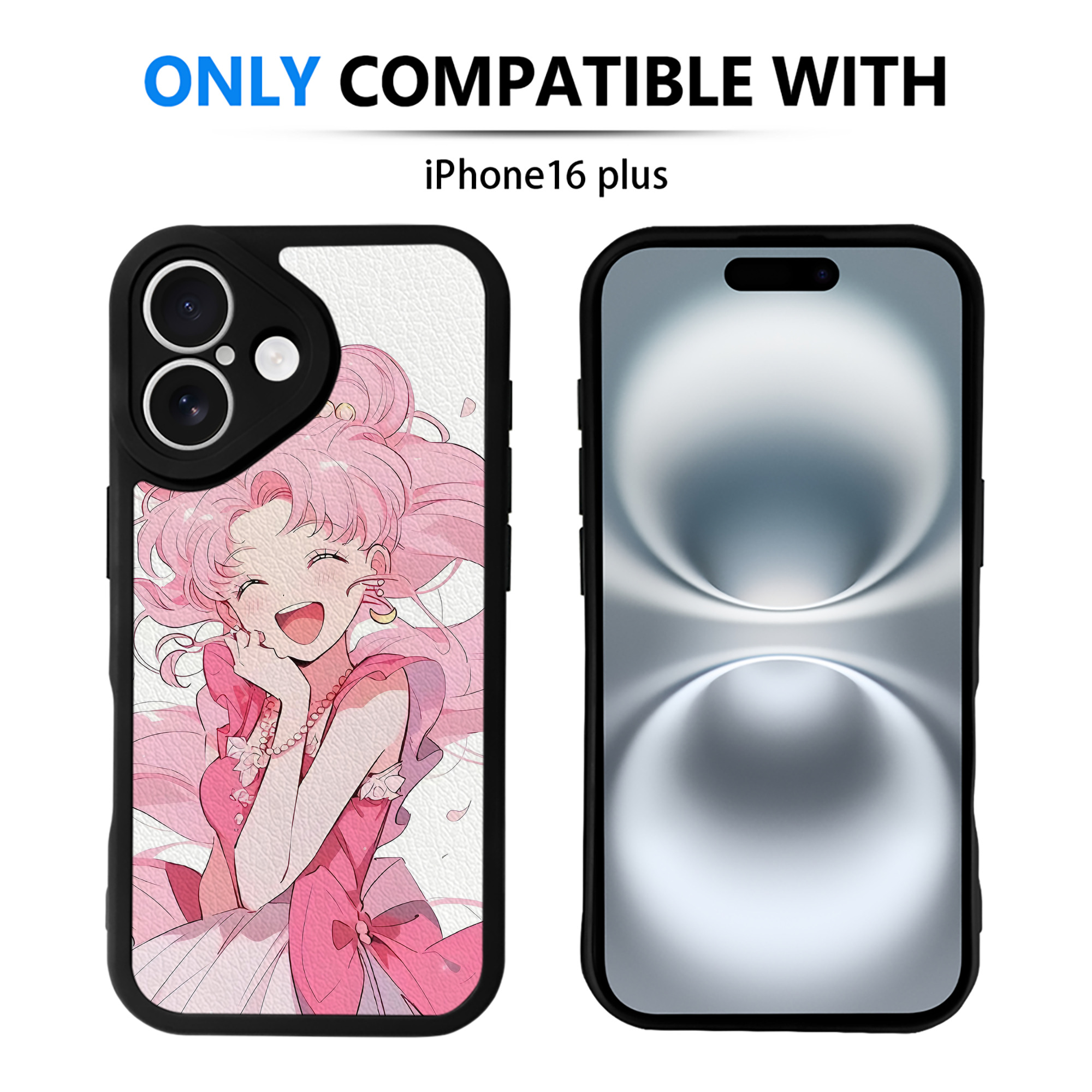 （画像用） 美少女戦士セーラームーン Sailor Moon 【iPhone 16シリーズ対応】シリコンスマホケース（レザー調） 材質：シリコン